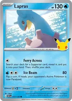 Lapras, owned card